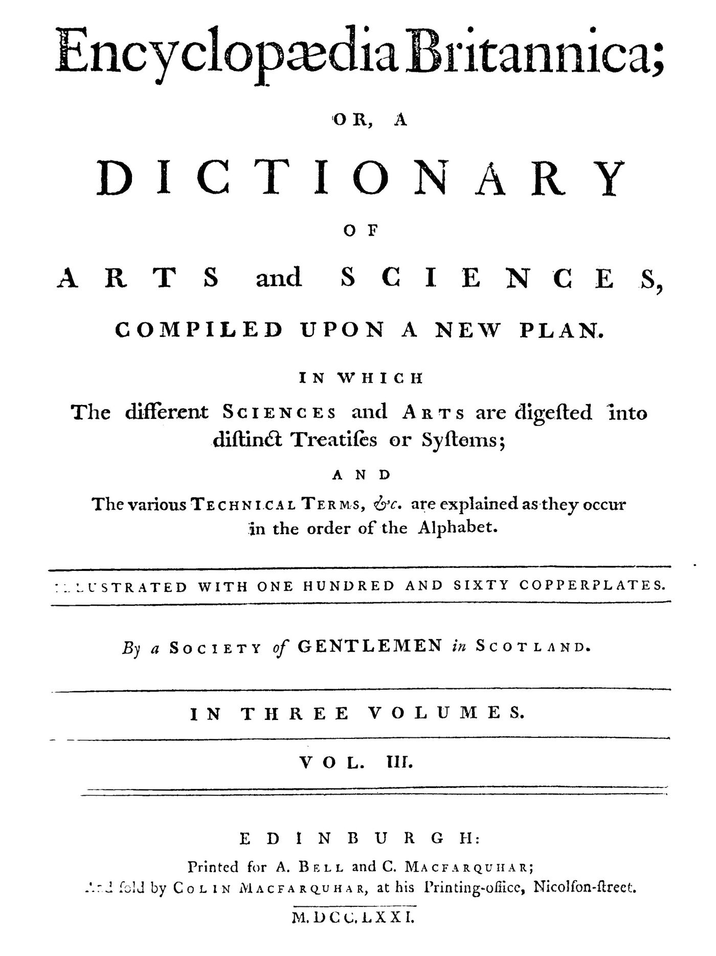 Britannica 1st ed. Vol.III